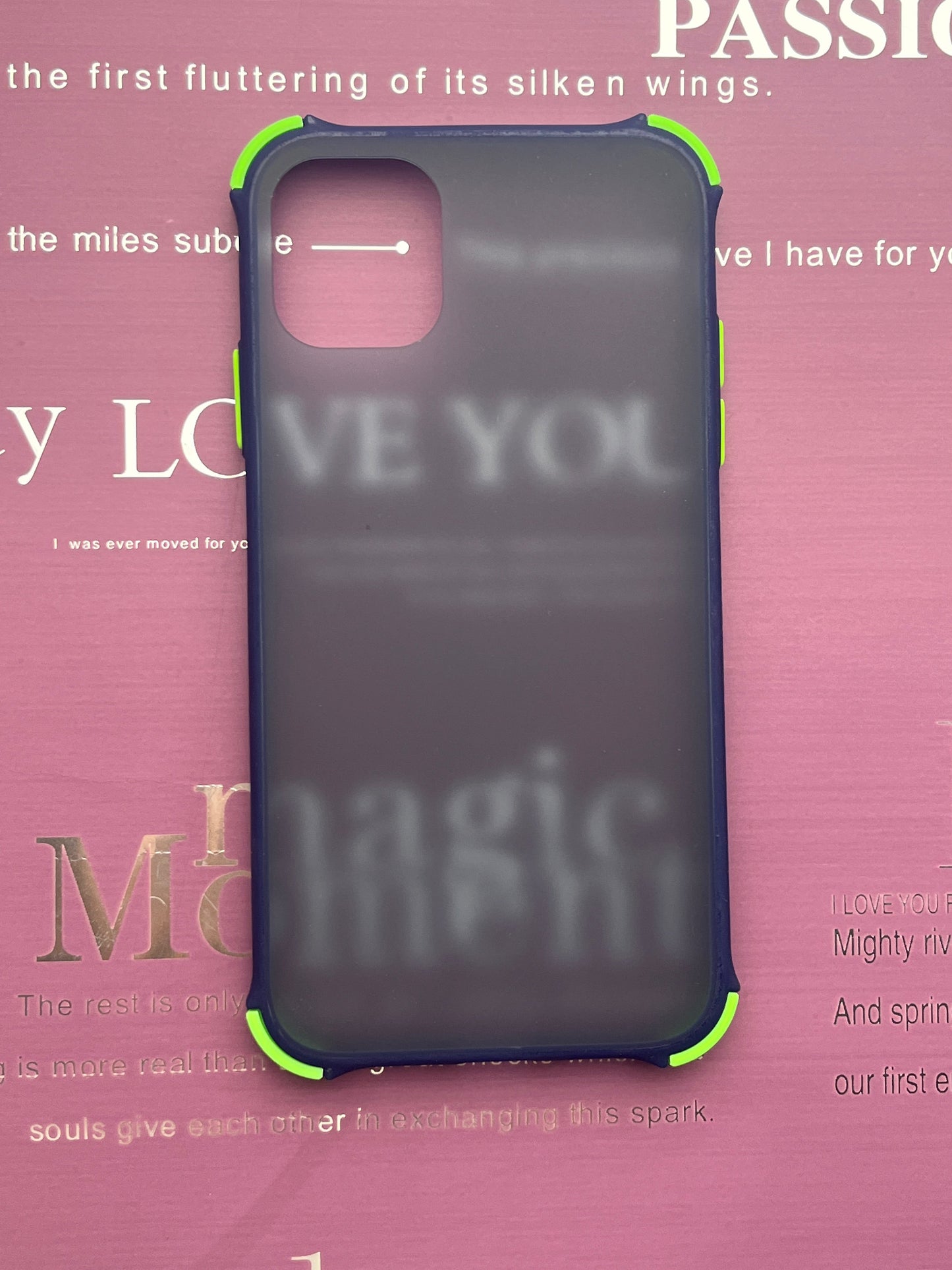 Matte Black Smoke With Corner Bumper Case