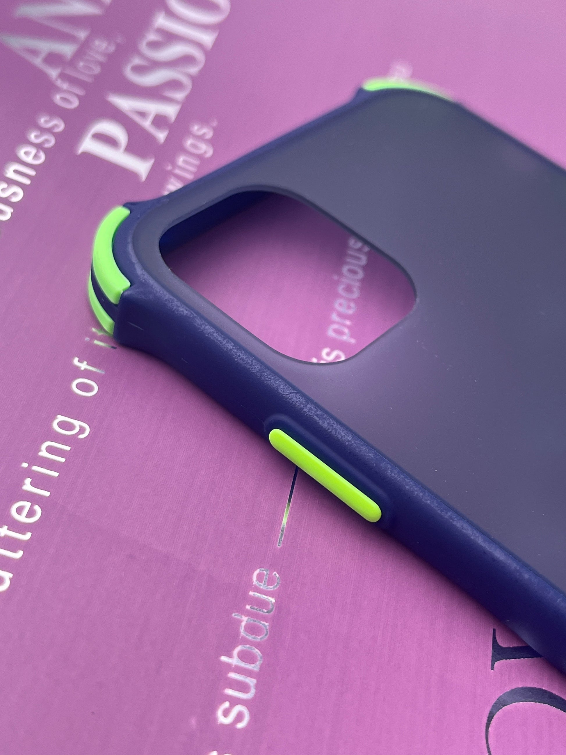 Matte Black Smoke With Corner Bumper Case