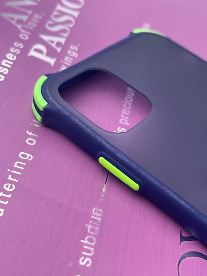 Matte Black Smoke With Corner Bumper Case