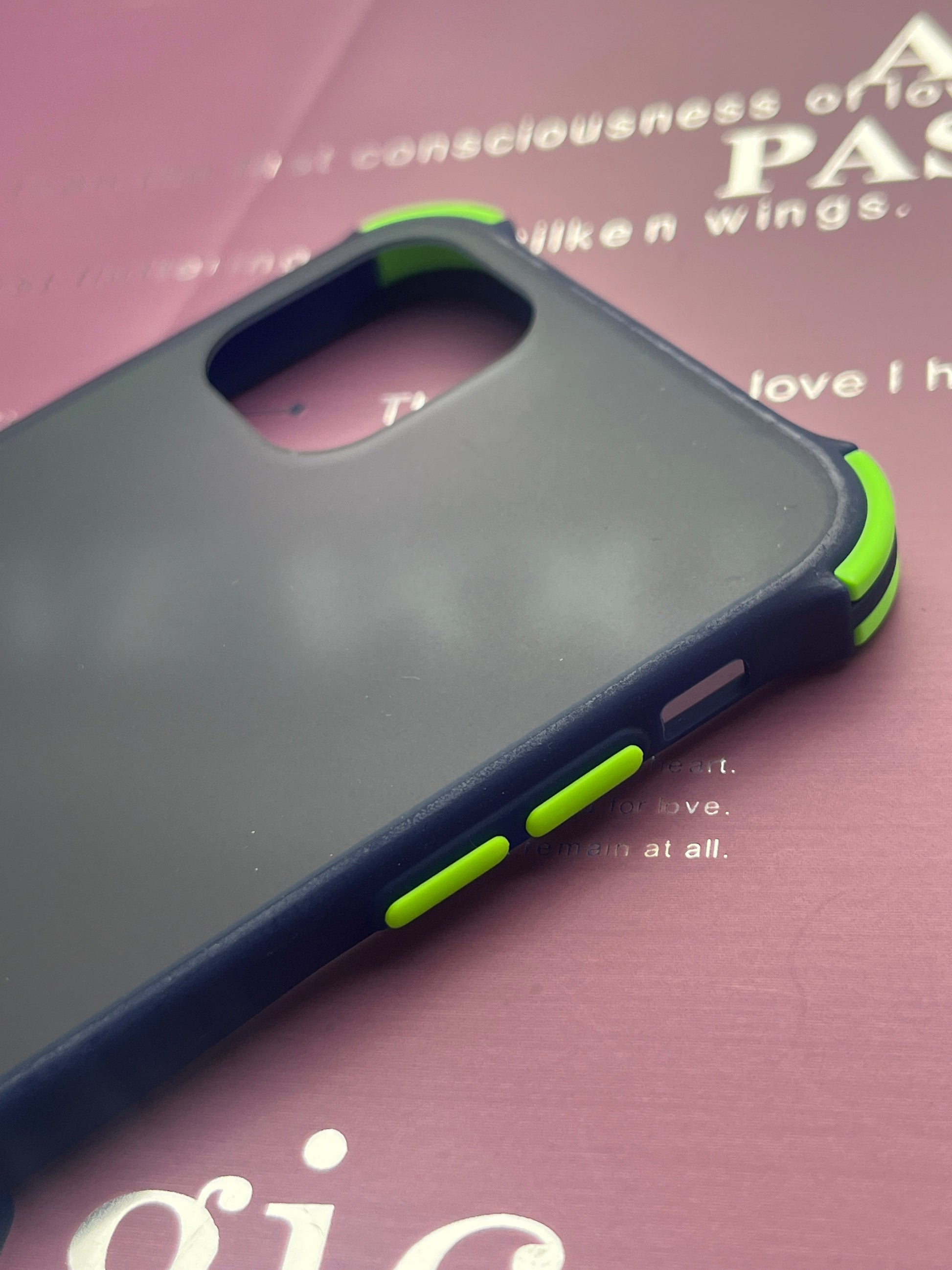 Matte Black Smoke With Corner Bumper Case