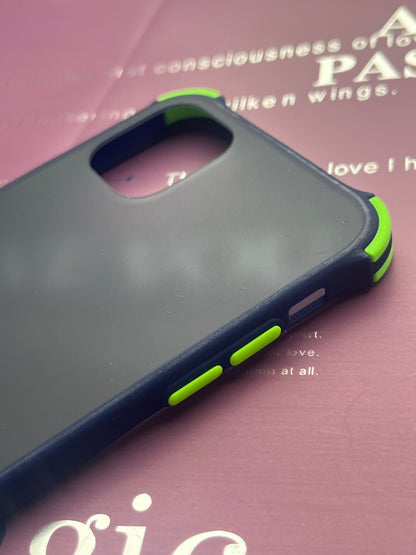 Matte Black Smoke With Corner Bumper Case