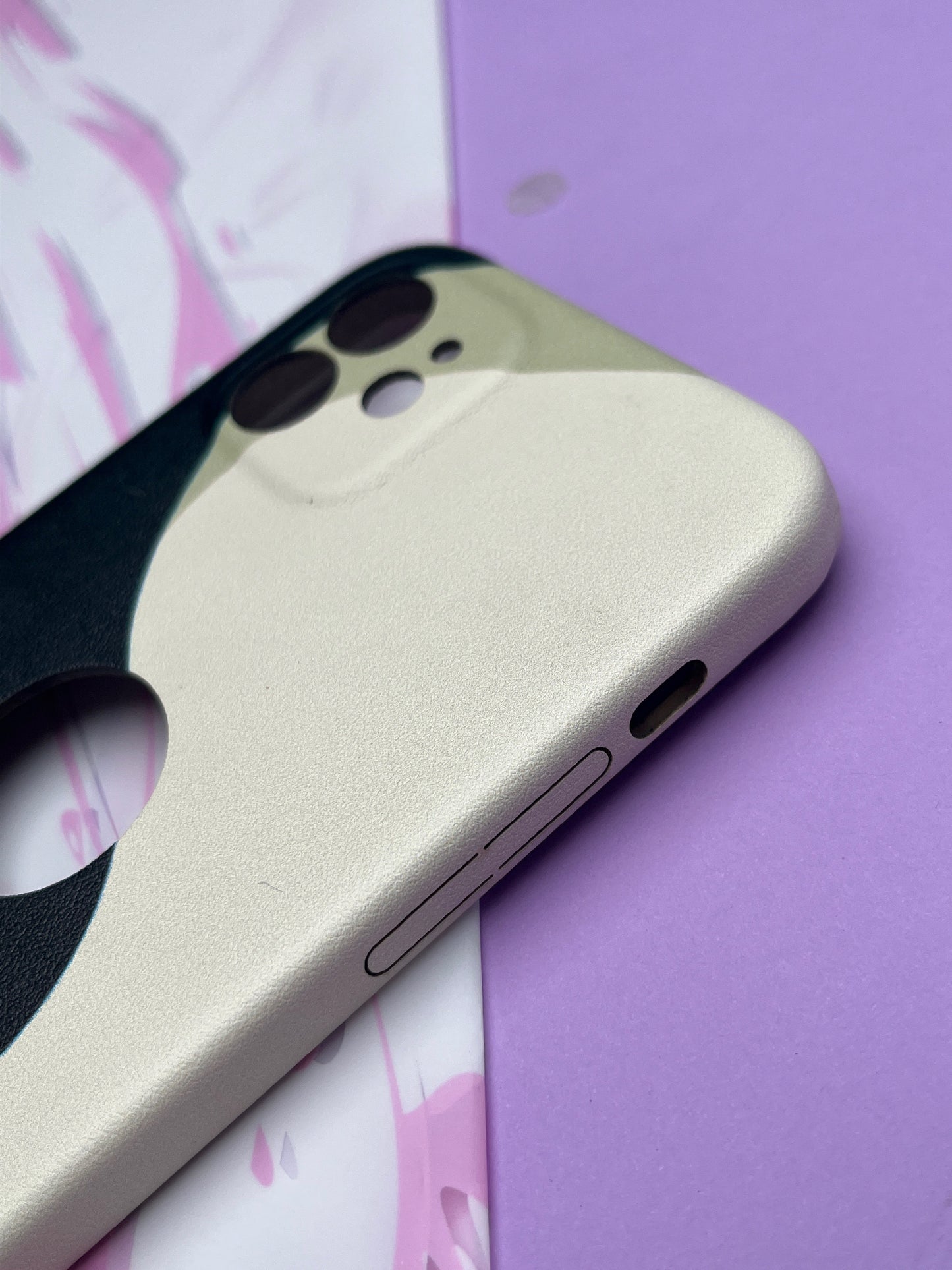 Classy Leather Print With In Side Velvet Finish Cover For iPhone 12 | clp