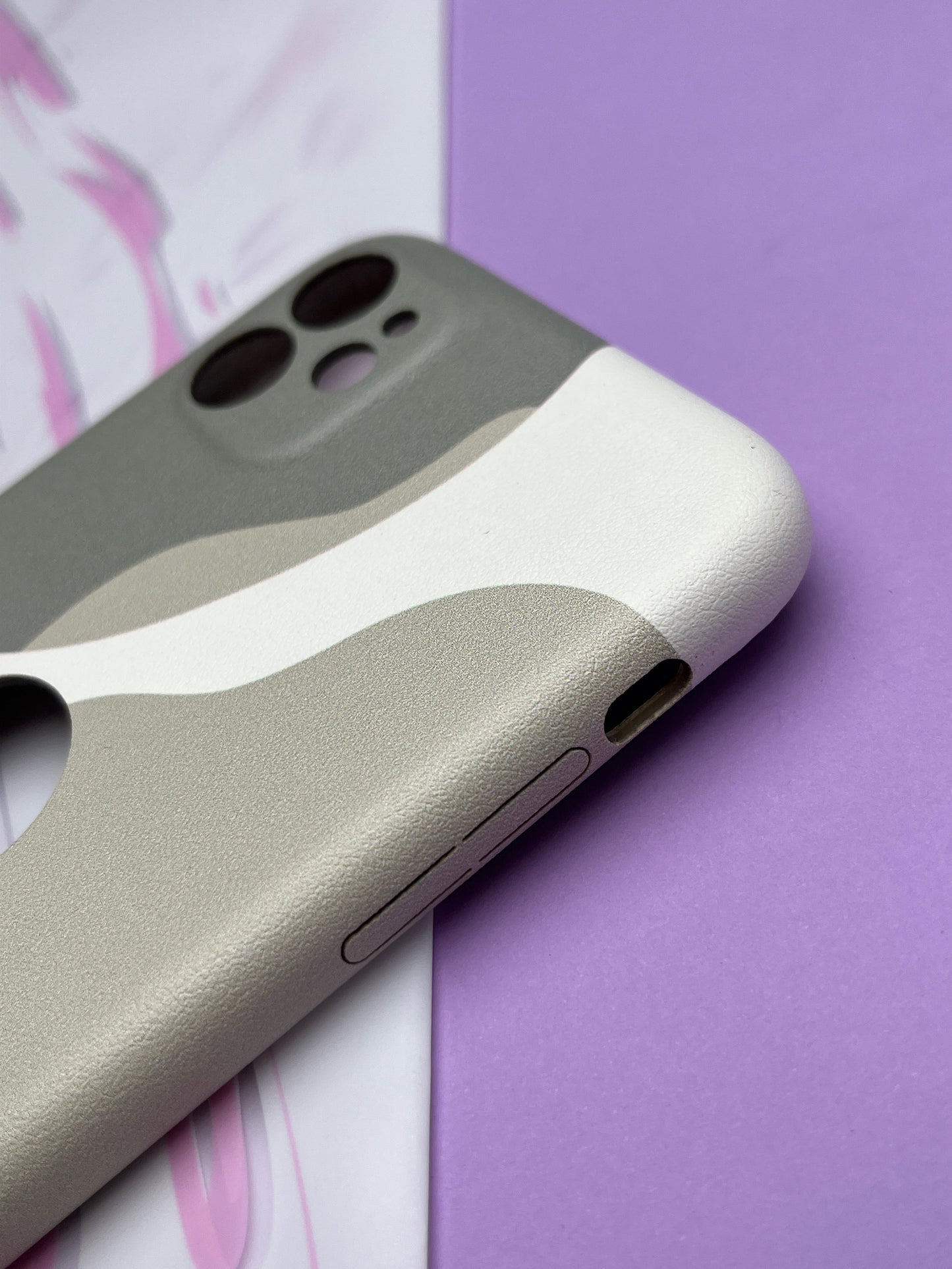 Classy Leather Print With In Side Velvet Finish Cover For iPhone 11 | clp