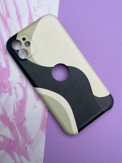 Classy Leather Print With In Side Velvet Finish Cover For iPhone 11 | clp