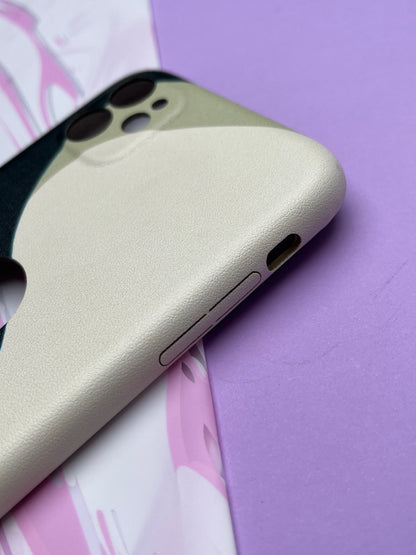 Classy Leather Print With In Side Velvet Finish Cover For iPhone 11 | clp