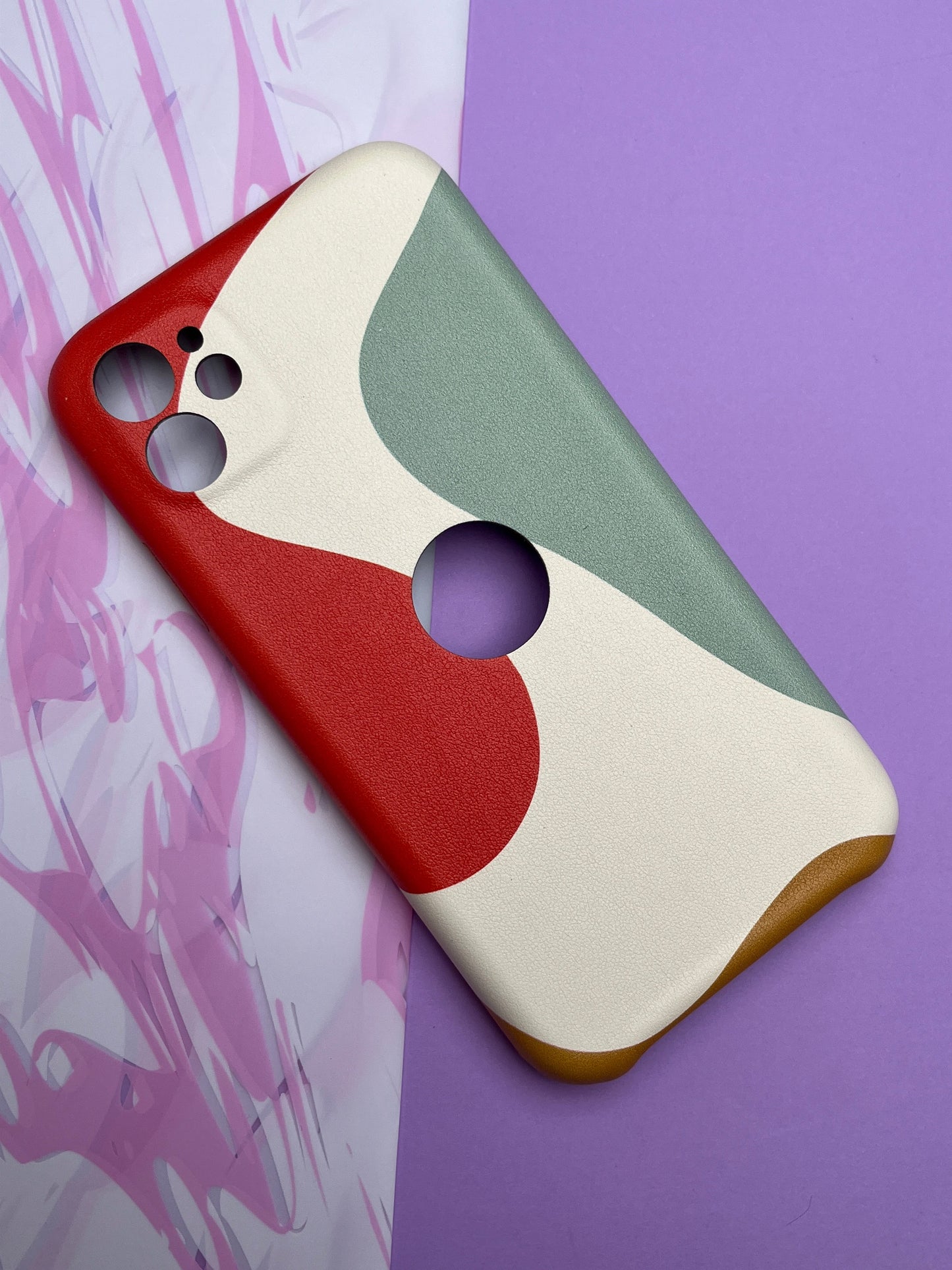 Classy Leather Print With In Side Velvet Finish Cover For iPhone 11 | clp