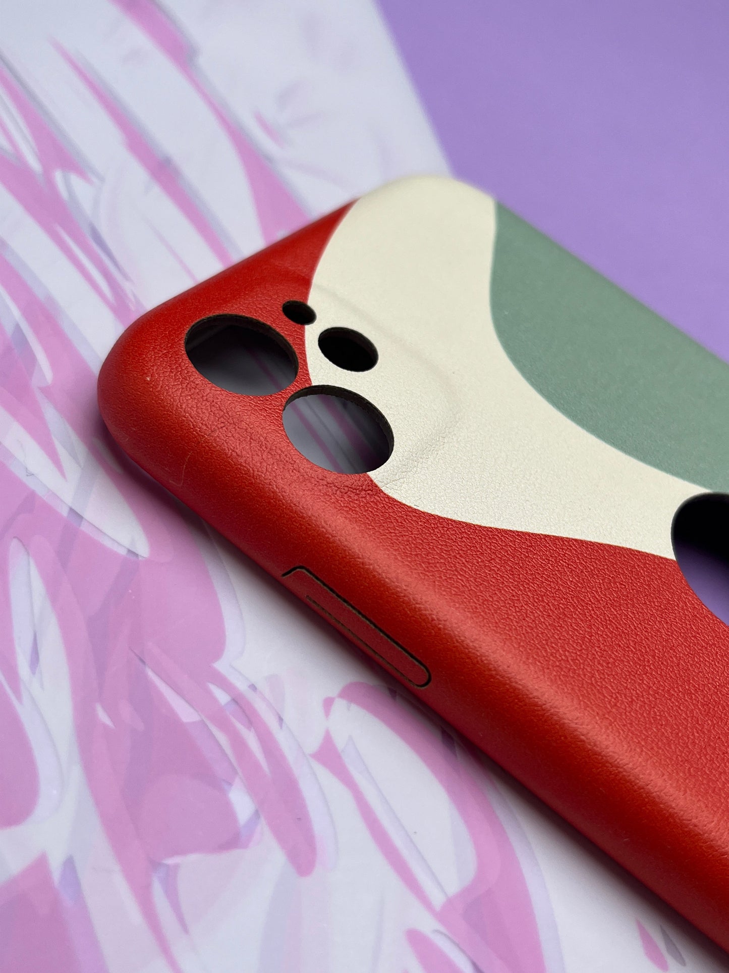 Classy Leather Print With In Side Velvet Finish Cover For iPhone 11 | clp