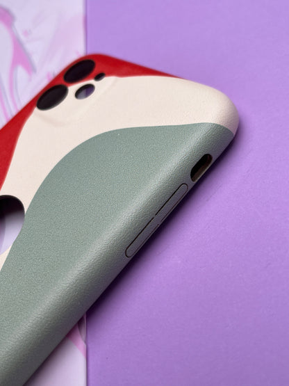 Classy Leather Print With In Side Velvet Finish Cover For iPhone 11 | clp