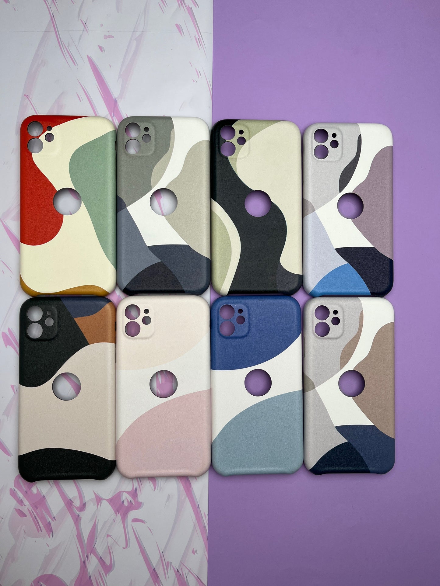 Classy Leather Print With In Side Velvet Finish Cover For iPhone 11 | clp