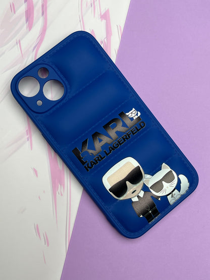 Blue Karl Classy Puff Printed Case For iPhone