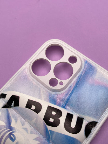 Blue Starbucks Classy Puff Printed Case For iPhone