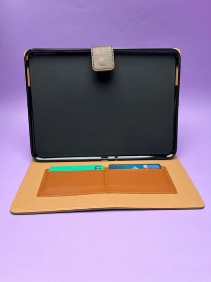 Protective Leather Case with Viewing Stand and Card Slots Flip Cover