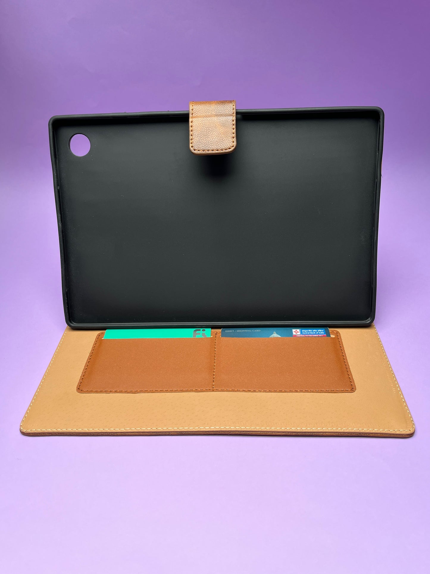 Protective Leather Case with Viewing Stand and Card Slots Flip Cover