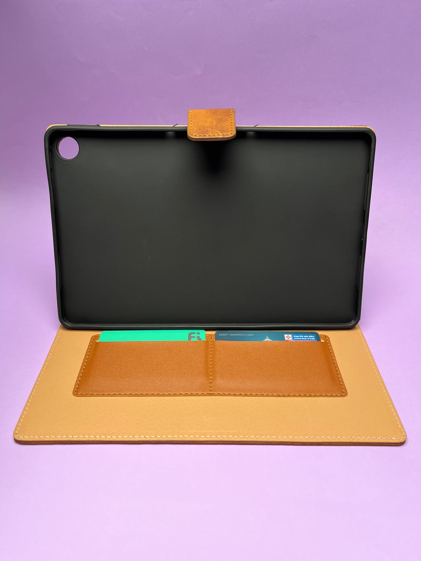 Protective Leather Case with Viewing Stand and Card Slots Flip Cover