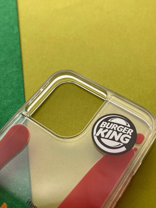 Burger King Floating Toy Liquid Case For iPhone