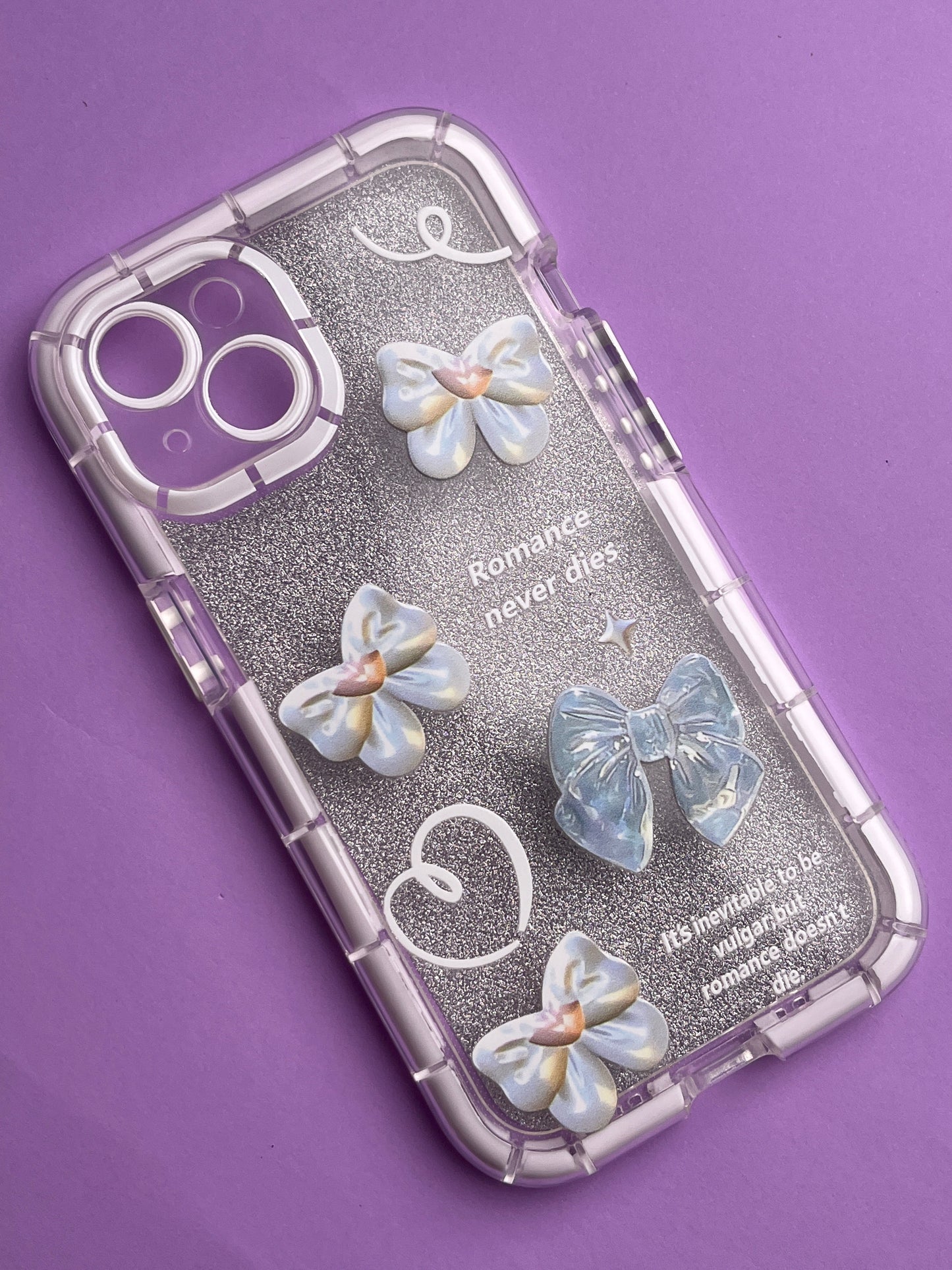 Girlish Bow Radium Bumper Case For iPhone