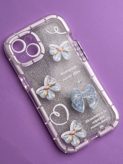 Girlish Bow Radium Bumper Case For iPhone