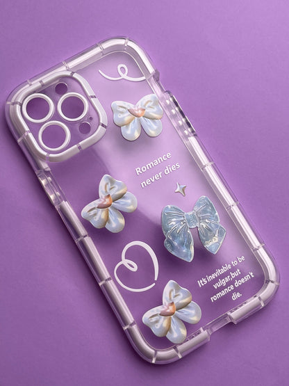 Girlish Bow Radium Bumper Case For iPhone