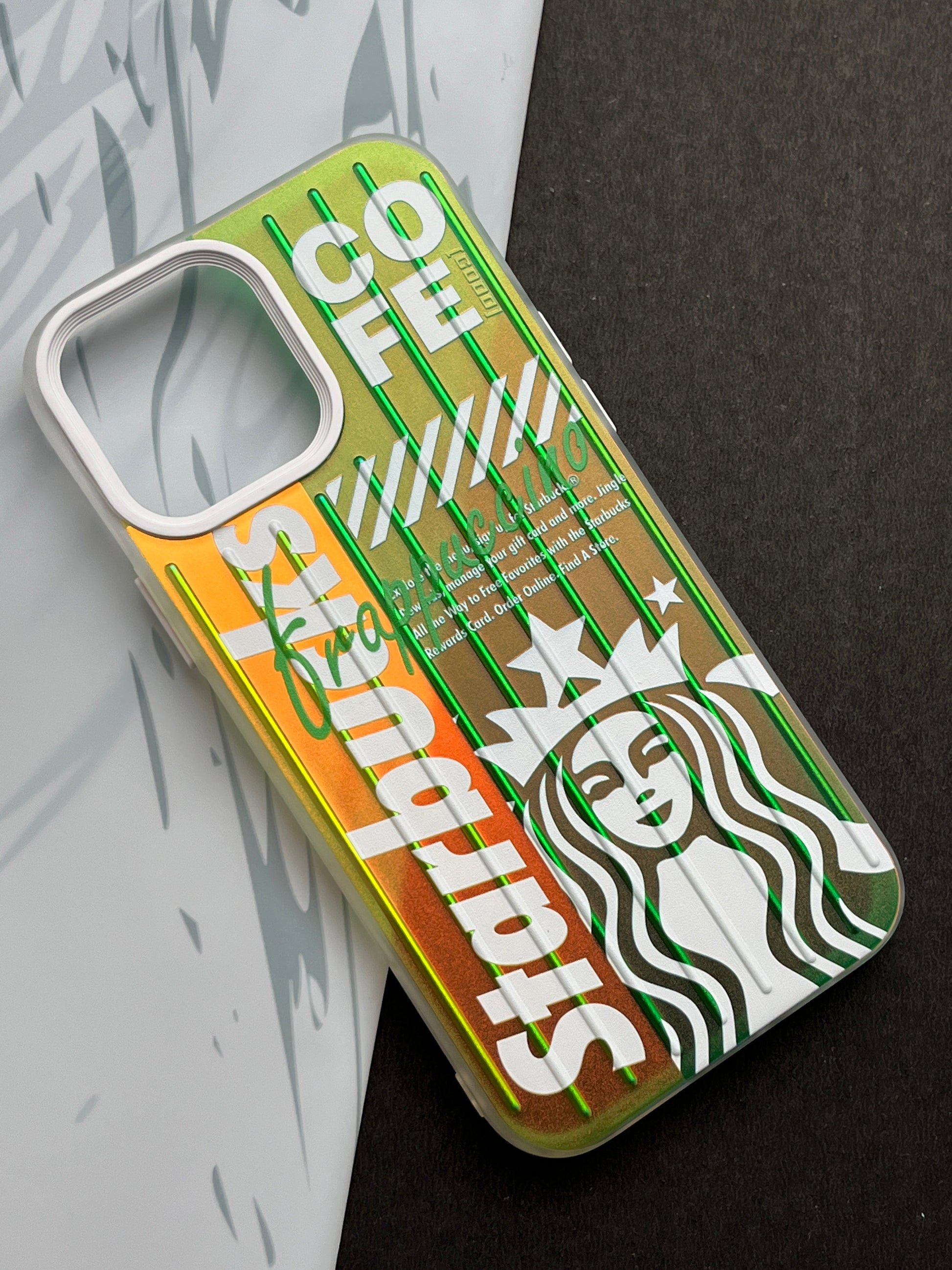 Gradient Starbucks COFFEE GOOD Slim Bumper Case For iPhone
