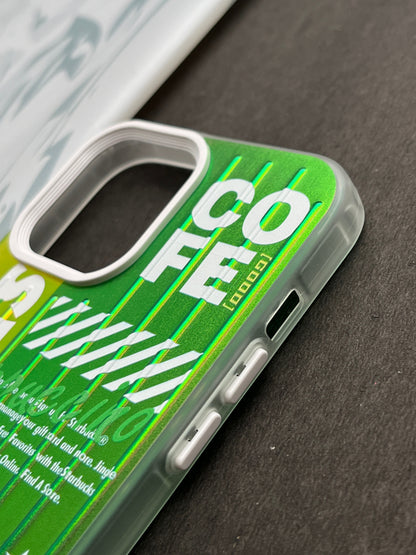 Gradient Starbucks COFFEE GOOD Slim Bumper Case For iPhone