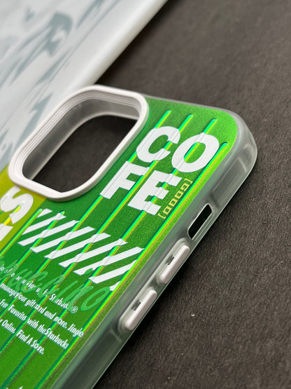 Gradient Starbucks COFFEE GOOD Slim Bumper Case For iPhone