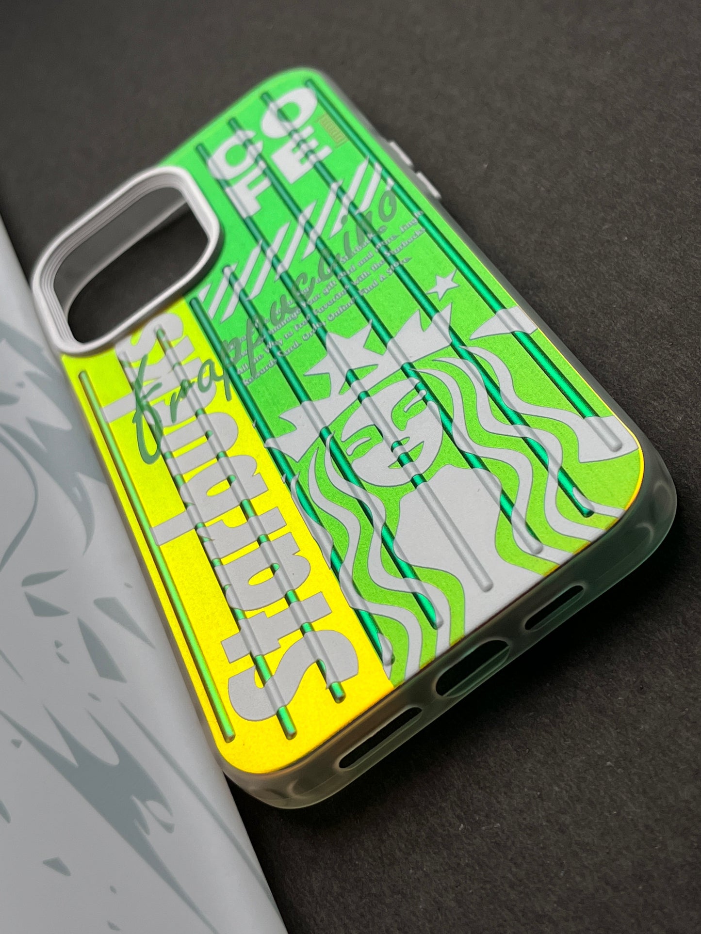 Gradient Starbucks COFFEE GOOD Slim Bumper Case For iPhone