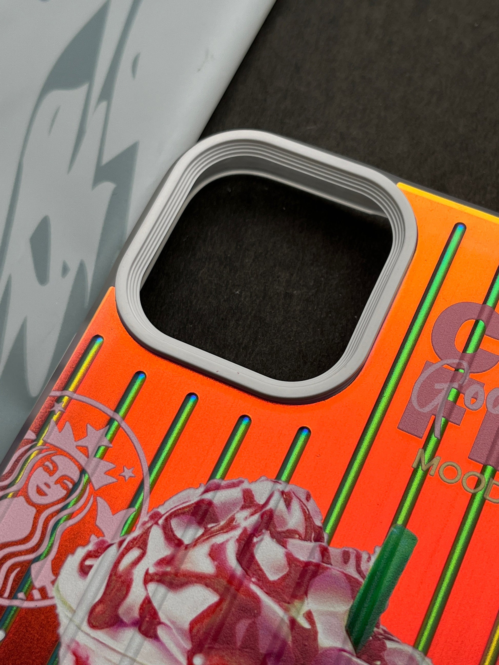 Gradient Starbucks PINK FRAPPUCCINO Slim Bumper Case For iPhone