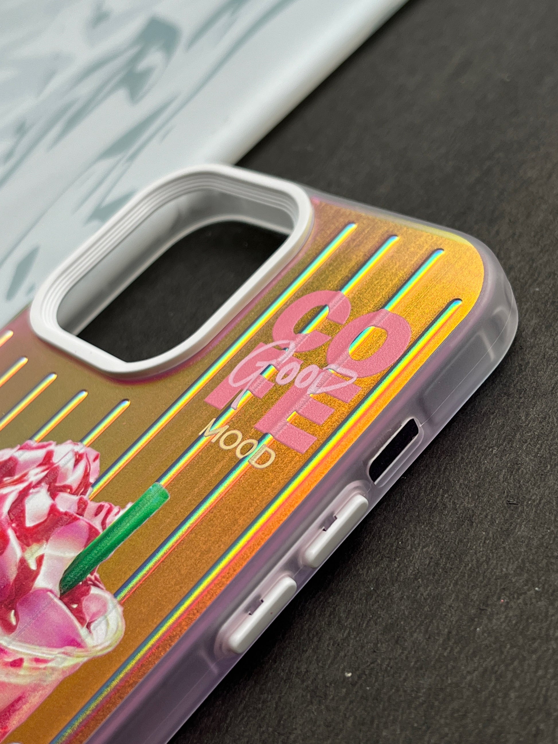 Gradient Starbucks PINK FRAPPUCCINO Slim Bumper Case For iPhone