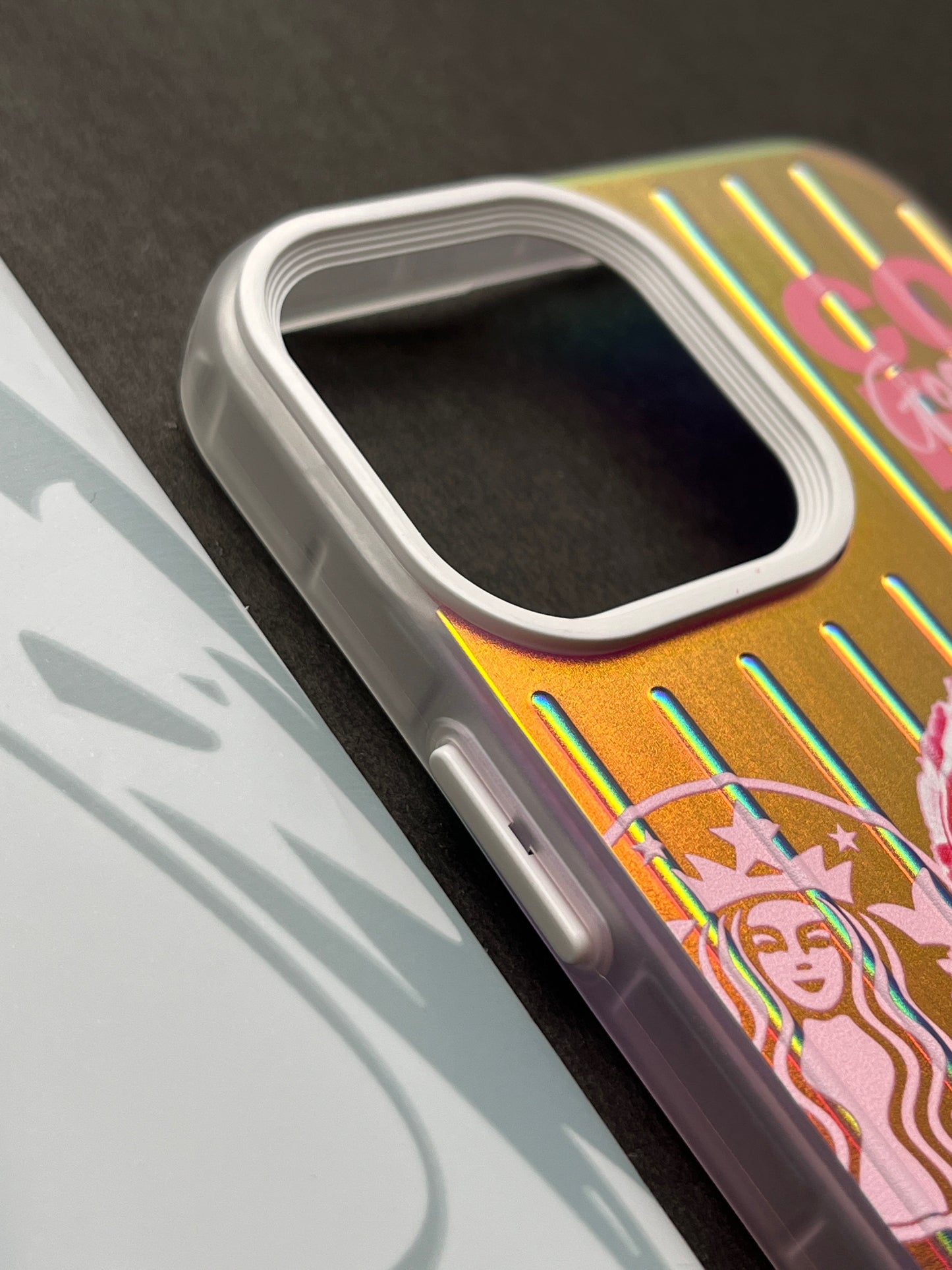 Gradient Starbucks PINK FRAPPUCCINO Slim Bumper Case For iPhone