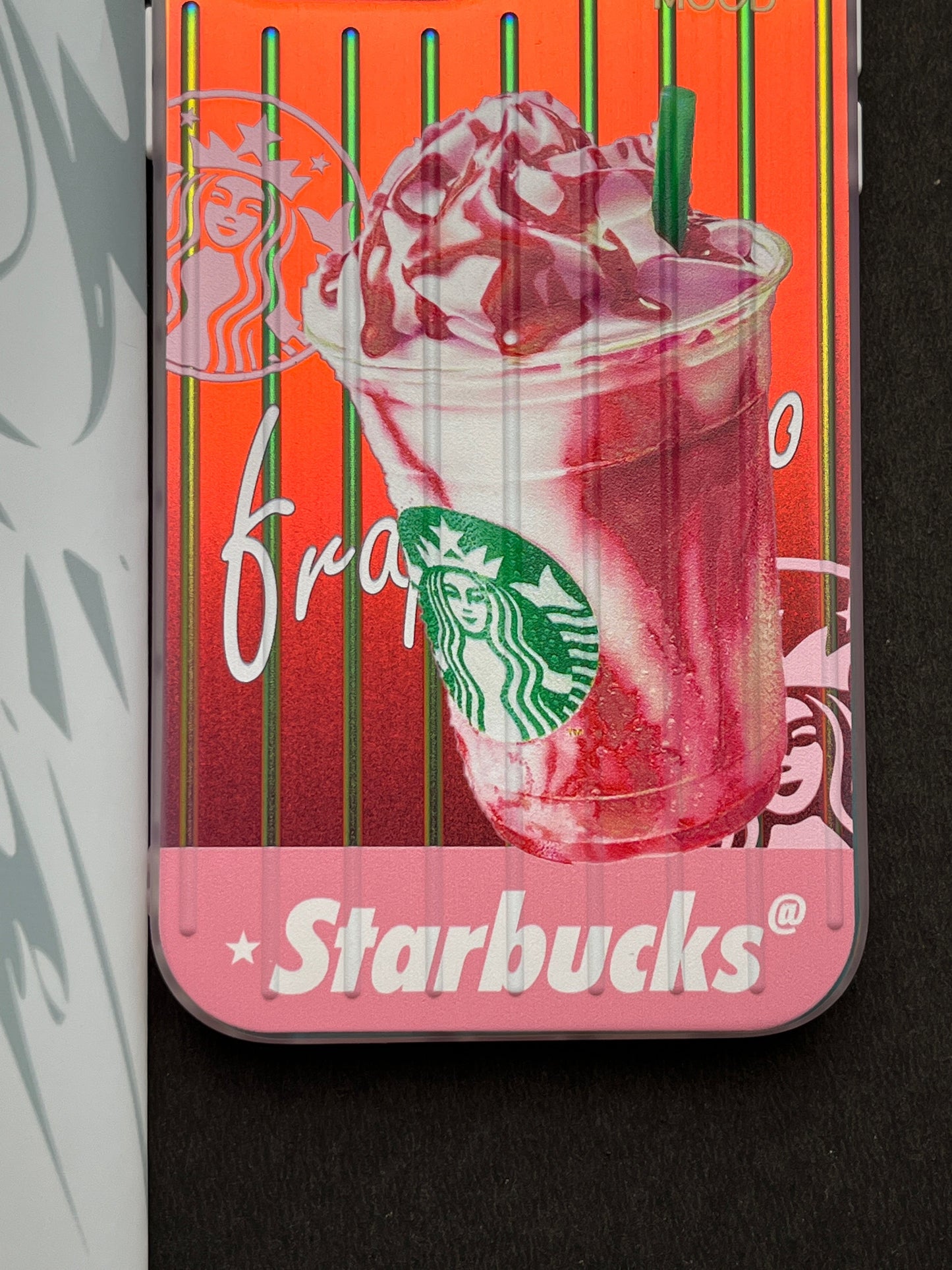Gradient Starbucks PINK FRAPPUCCINO Slim Bumper Case For iPhone