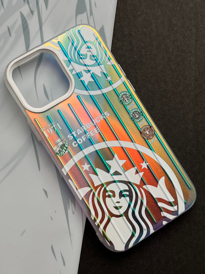 Gradient Starbucks COFFEE 1971 Slim Bumper Case For iPhone