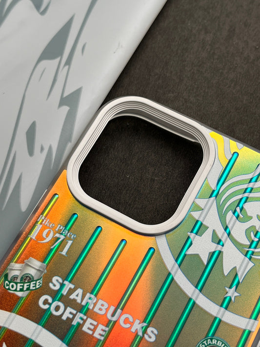 Gradient Starbucks COFFEE 1971 Slim Bumper Case For iPhone