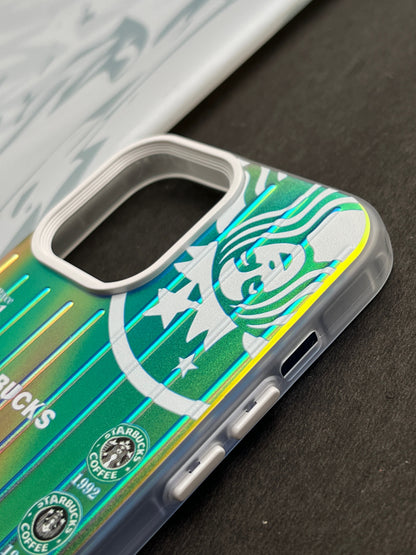 Gradient Starbucks COFFEE 1971 Slim Bumper Case For iPhone