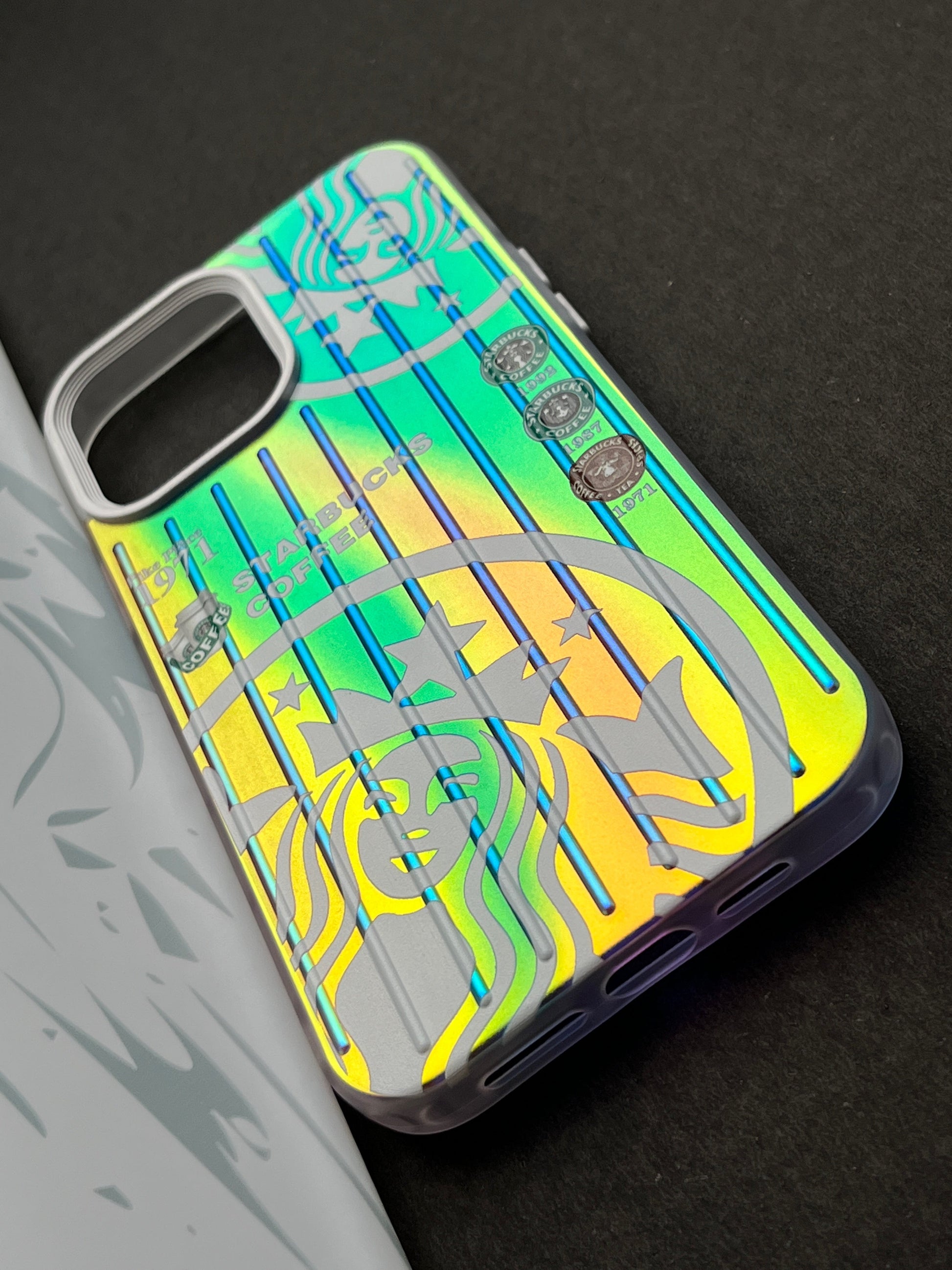 Gradient Starbucks COFFEE 1971 Slim Bumper Case For iPhone