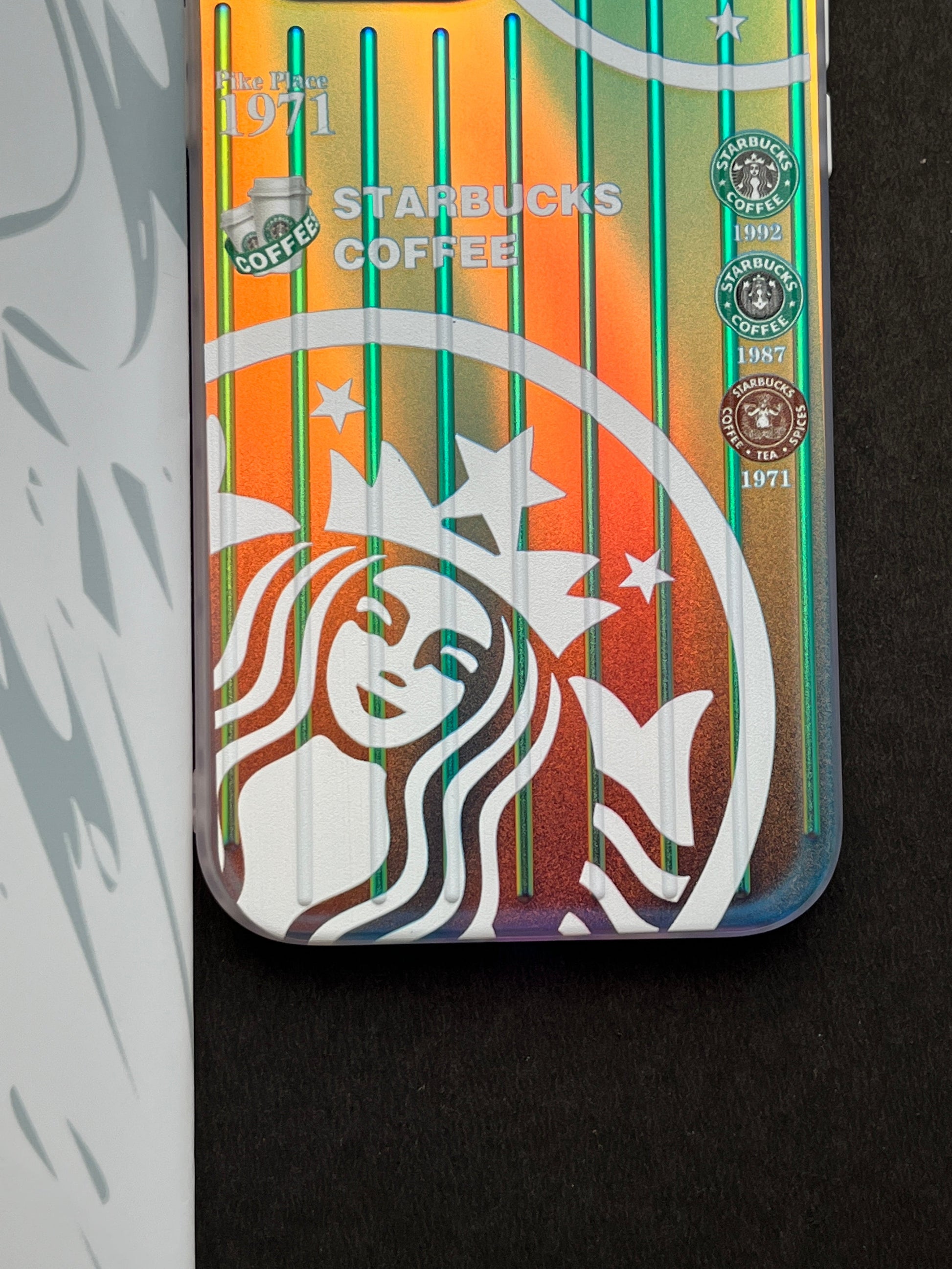 Gradient Starbucks COFFEE 1971 Slim Bumper Case For iPhone