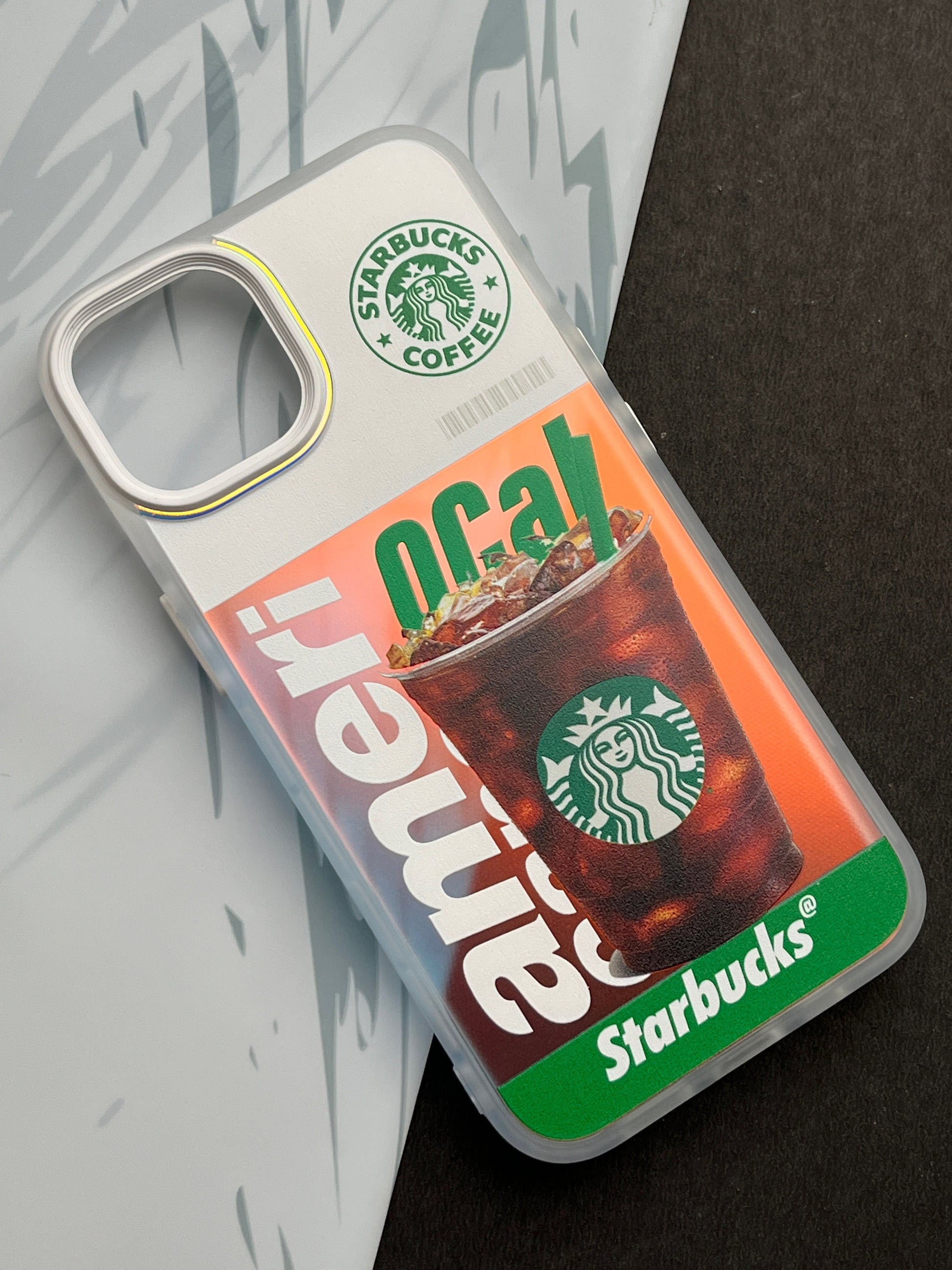 Gradient Starbucks COFFEE Slim Bumper Case For iPhone
