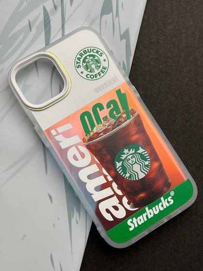 Gradient Starbucks COFFEE Slim Bumper Case For iPhone