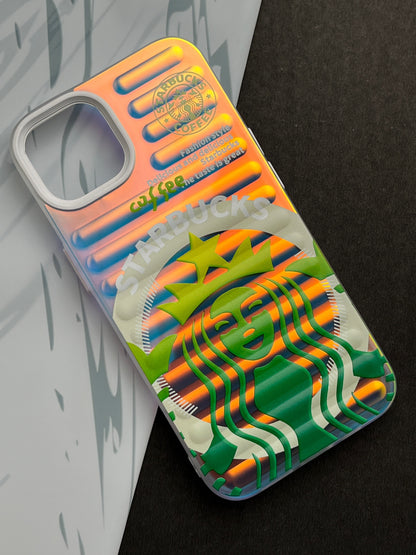 Gradient Starbucks COFFEE Slim Bumper Case For iPhone
