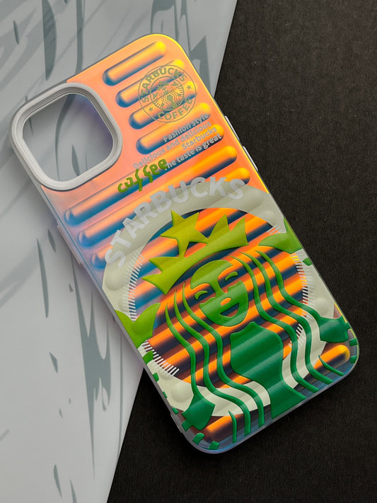 Gradient Starbucks COFFEE Slim Bumper Case For iPhone