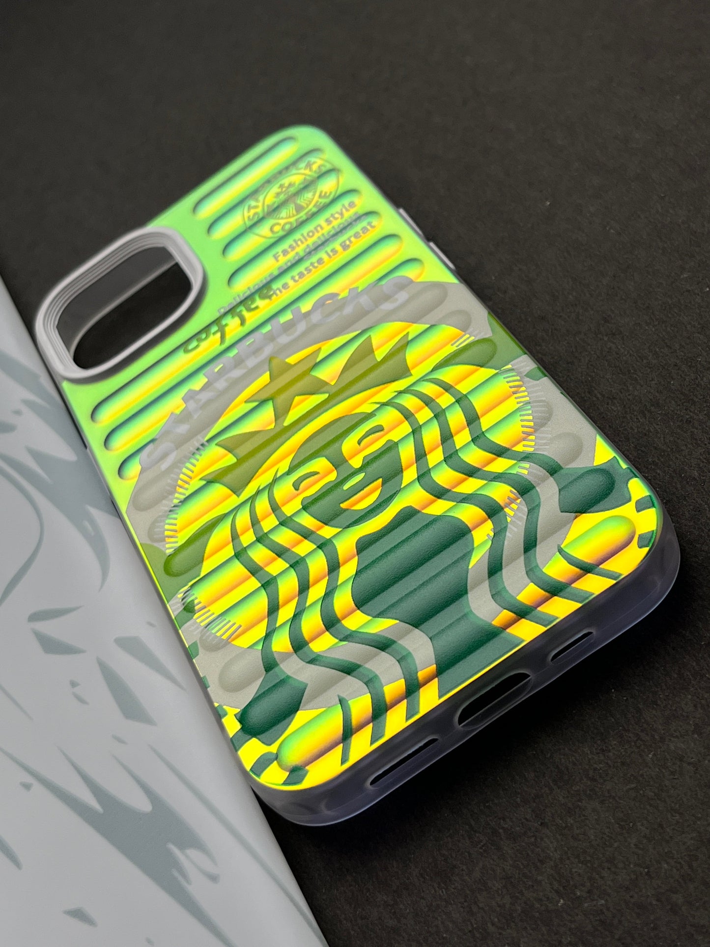 Gradient Starbucks COFFEE Slim Bumper Case For iPhone