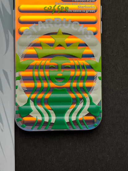 Gradient Starbucks COFFEE Slim Bumper Case For iPhone
