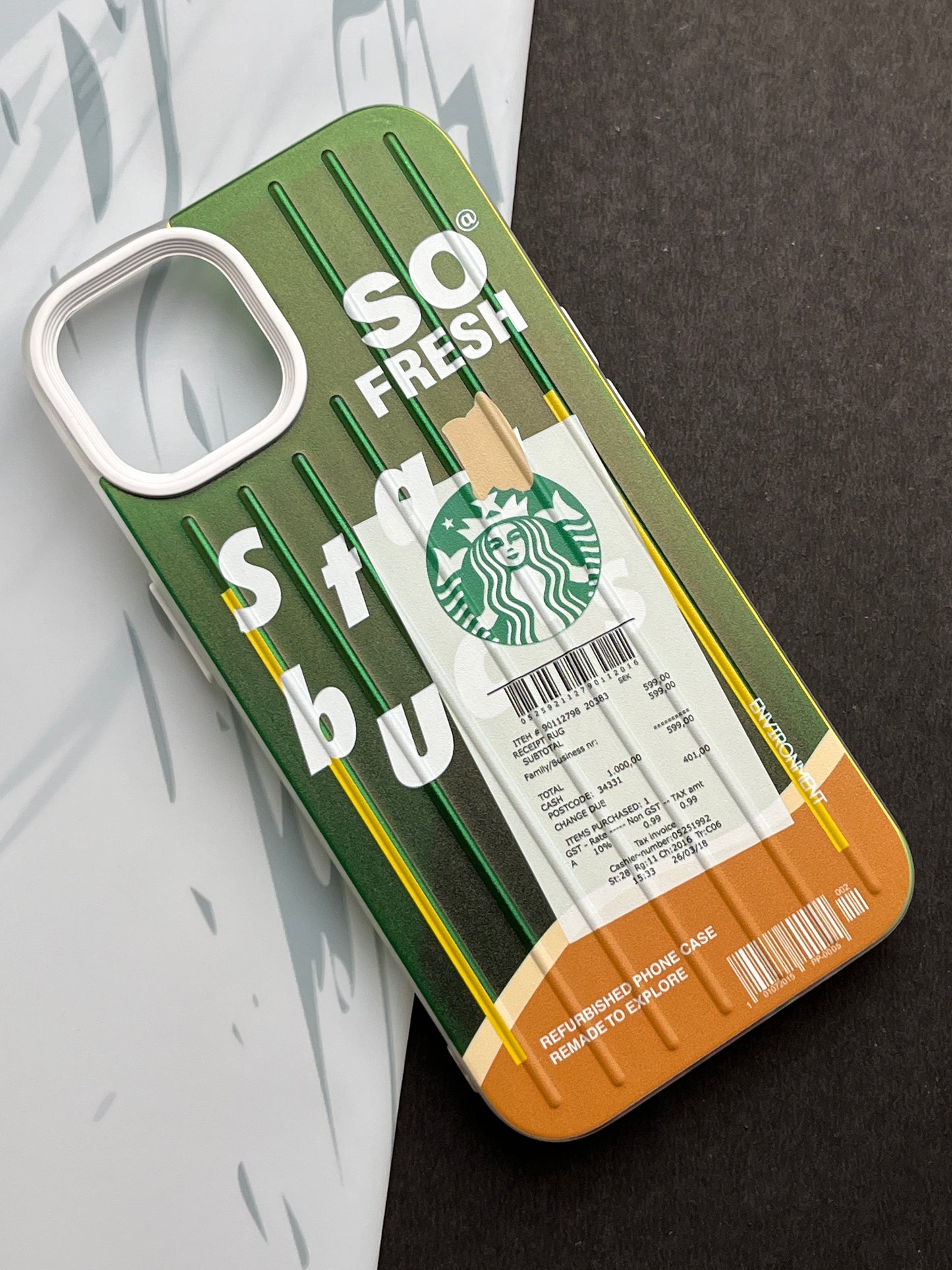 Gradient Starbucks SO FRESH Slim Bumper Case For iPhone
