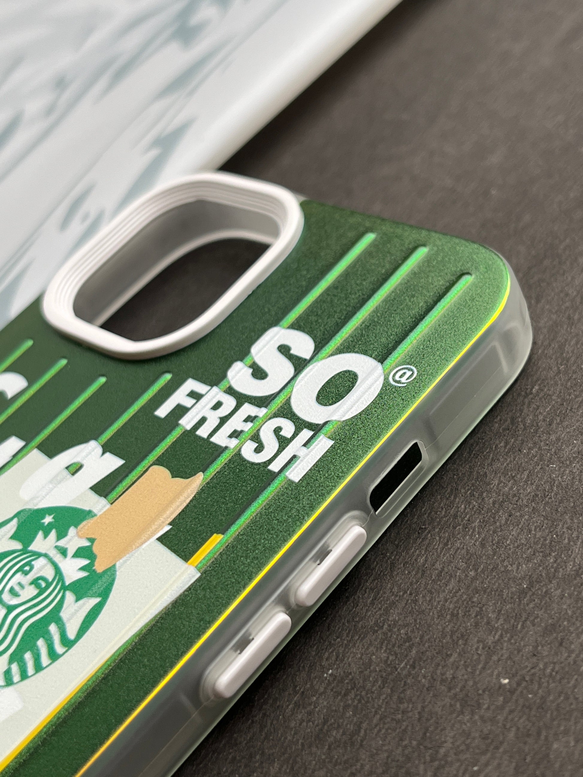 Gradient Starbucks SO FRESH Slim Bumper Case For iPhone