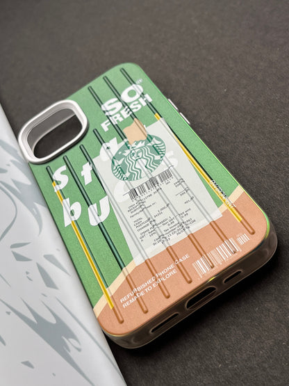 Gradient Starbucks SO FRESH Slim Bumper Case For iPhone