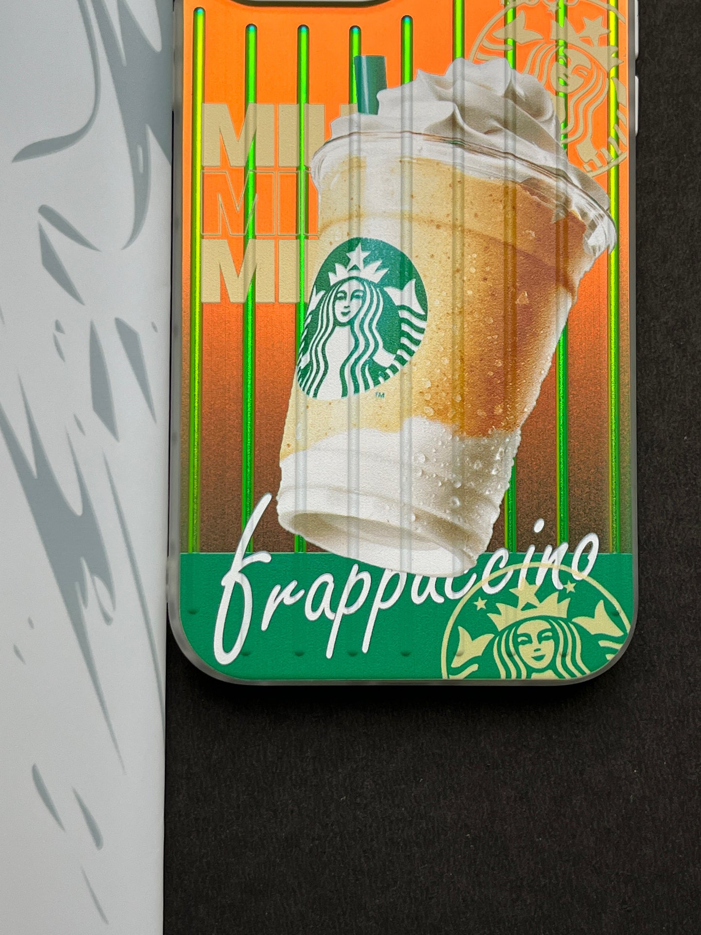 Gradient Starbucks FRAPPUCCINO Slim Bumper Case For iPhone