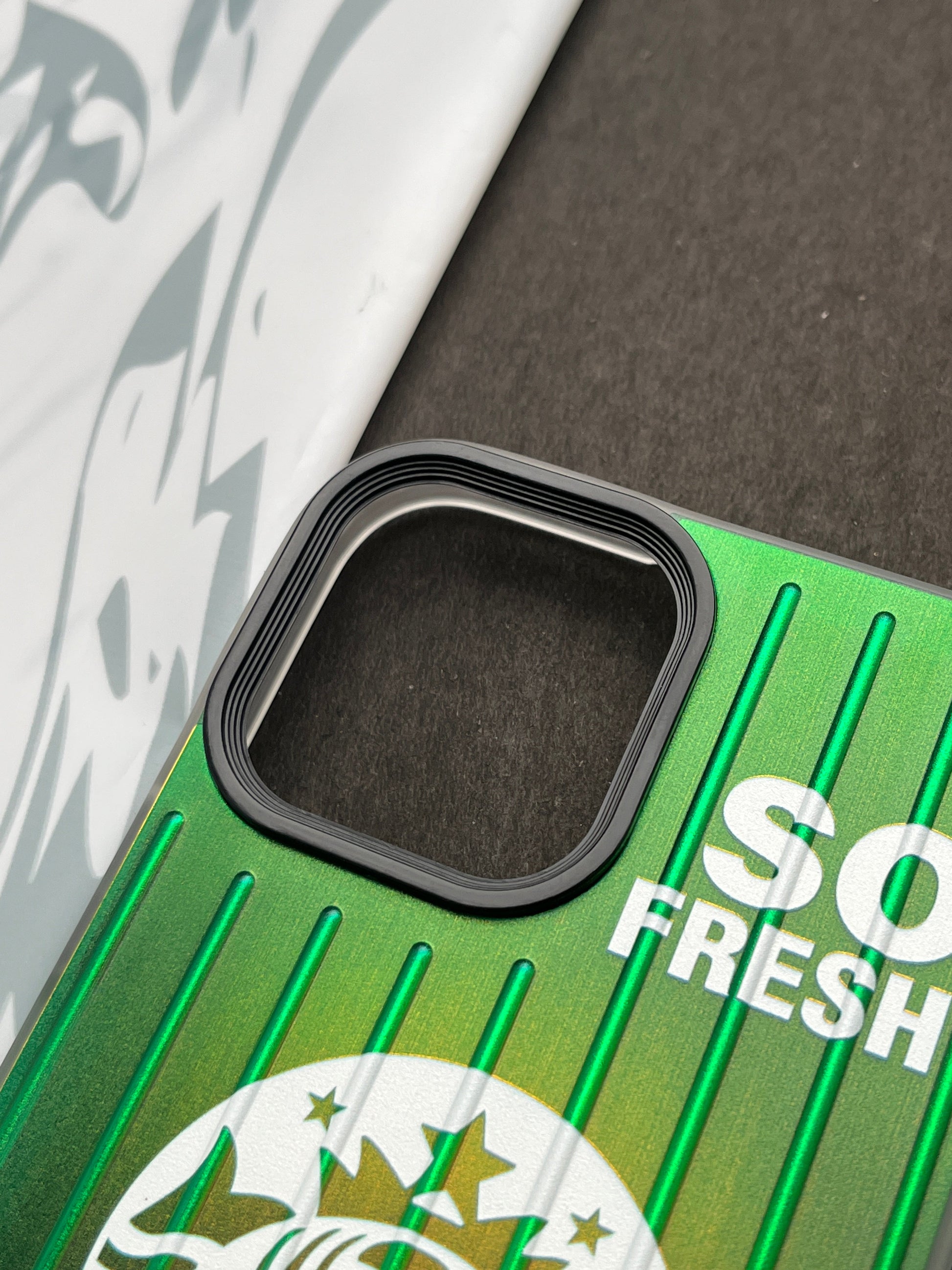 Gradient Starbucks ICED AMERICANO Slim Bumper Case For iPhone