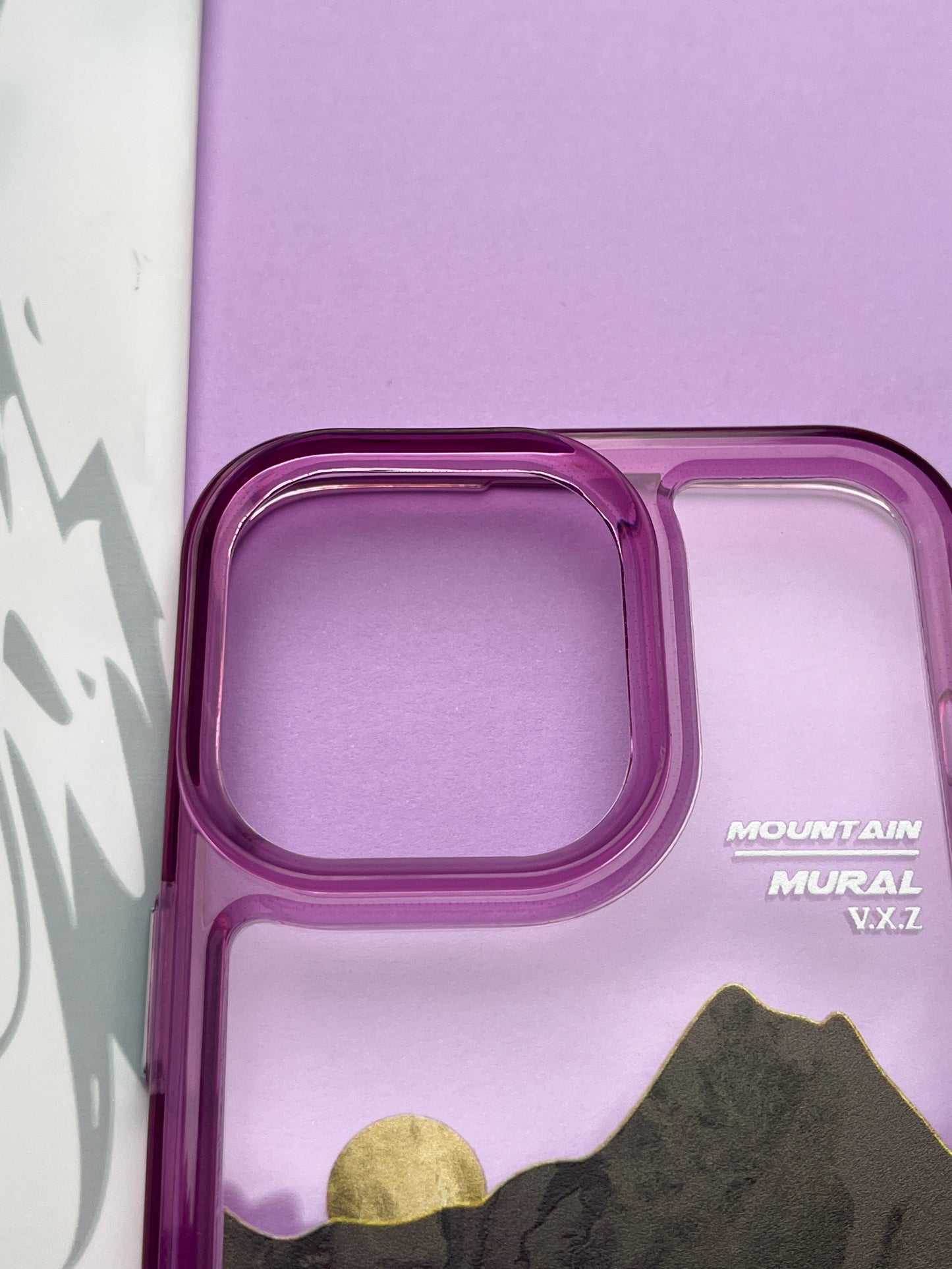 Purple Mountain Mural Bumper Case For iPhone