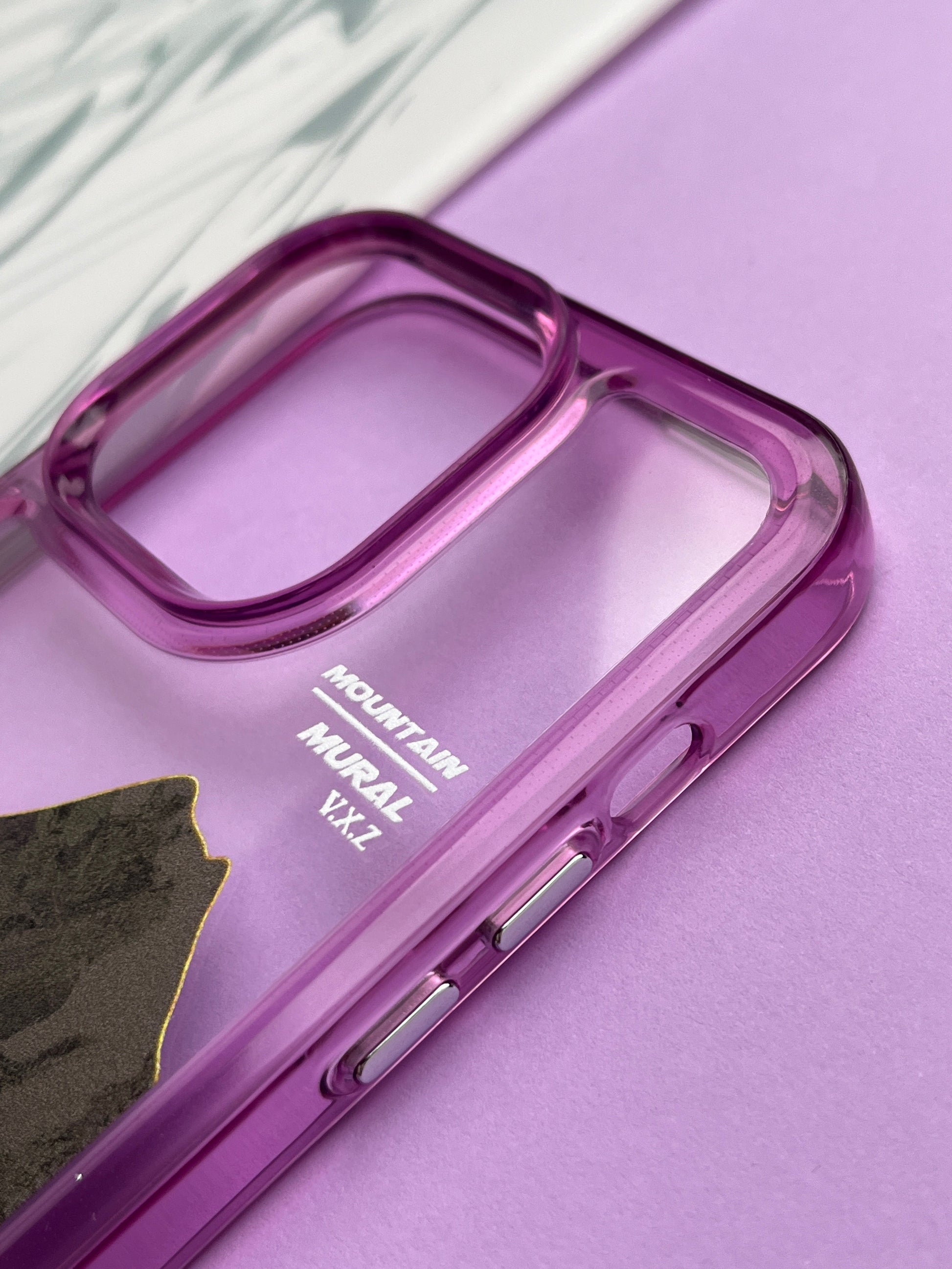 Purple Mountain Mural Bumper Case For iPhone