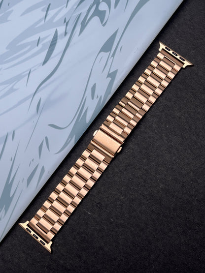 Rose Gold Stainless Steel Metal Strap for Apple Watch