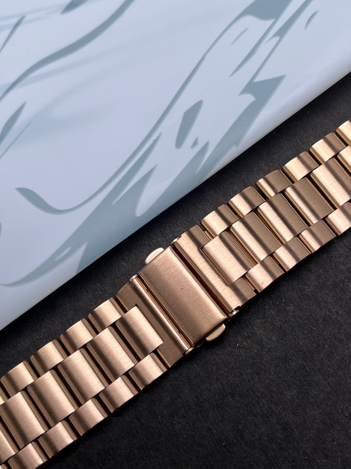 Rose Gold Stainless Steel Metal Strap for Apple Watch